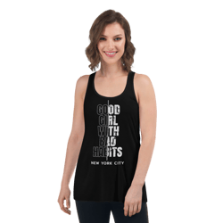 good girl with bad habits women's flowy racerback tank