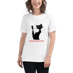 women's relaxed t-shirt cat tshirt/ animal tshirt