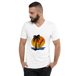 unisex short sleeve v-neck t-shirt ,summer,holiday,vacation,travel t shirt