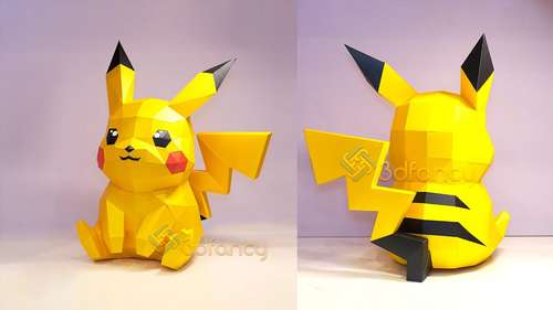 papercraft pokemon pikachu