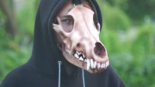 Halloween Costume For Man Wolf Realistic Latex Mask Animal Scared