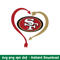 San Francisco 49ers Heart Svg, San Francisco 49ers Svg, NFL Svg, Png Dxf Eps Digital File.jpeg