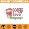 Valentine Coffee Png, Valentine Coffee Png, Valentine Drinks Png, Latte Drink Png, XOXO Png, Coffee Lover (1).jpg