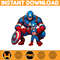 Captain America Dad And Son Png, Super Hero Dad And Son Png, Father's Day 2024 Png, Father's Day Png Sublimation, Clipart, Instant Download (4).jpg