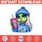 Blue Boujee Christmas Green Mean Girl Png Clipart, Fashion Sporty Girl Christmas Clipart (3).jpg