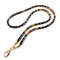 Black beaded lanyard for badge