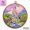 Fairy castle under rainbow cross stitch pattern PDF by Smasterilli.JPG