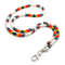 White beaded teacher lanyard Native American style