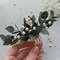 Eucalyptus-pearl-hair-comb-Wedding-greenery-hairpiece-Bridal-hair-piece-Dark-green-headpiece-Rustic-wedding-hairstyle