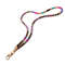 Pink beaded teacher lanyard for women