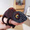 Reptile decor red chameleon tiny stuffed animal.jpg