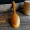 Handmade wooden spoon from natural apricot wood with decorated handle - 07