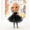 Black Halloween outfit for dolls Blythe, Pullip, BJD 1:6