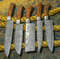 5 Pc Custom Handmade Hand Forged Damascus Steel Chef Knife Sets.jpeg