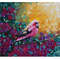 Bird painting Floral original art Impasto artwork Small oil wall art.jpg