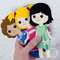 3 felt non paper dolls