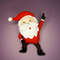 Santa Felt Ornaments Pattern Christmas Decorations Handmade.jpg