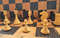 soviet queens gambit wooden chess pieces