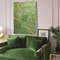 Floral-abstract-painting-Above-couch-decor-Original-wall-art-green-living-room-decor