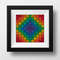 cross stitch pattern multicolored