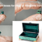 Two miniature boxes for rings of Malachite color.png