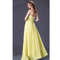 Sleeveless lemon evening dress, sparkling sequins womens dress.jpg