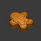 Gingerbread man STL file for vacuum forming and 3D printing