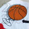 basketball globe patch machine embroidery design