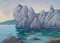 Chekhov Bay Oil Painting Original Art Seascape Landscape Picture