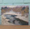 Thaw Painting Original Art River Snow Spring Landscape Picture