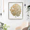 gold-textured-abstract-art-monstera-painting-original-wall-art-modern-wall-decor
