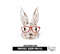 Red Glasses Easter Bunny Sublimation Design.jpg