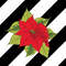 Poinsettia on black stripes3.jpg