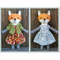 Stuffed fox in different dresses.jpg