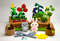 Toy vegetable garden from felt