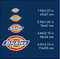 dickies american brand logo machine embroidery designs