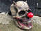skull mask with clown nose  halloween cosplay