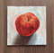 "Peach" oil small painting fruit stilllife original wall art picture artwork