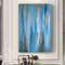 blue-turquoise-abstract-oil-painting-modern-original-wall-art-blue-home-decor