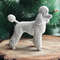 Statuette Poodle of the marble