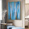 Modern-blue-abstract-original-art-hallway-wall-art-blue-home-decor