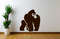 gorilla sticker angry gorilla a wild animal car sticker wall sticker vinyl