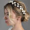 White floral crown for bridal shower