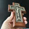 High quality wooden cross with crucifix