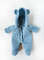 Knitted hooded jumpsuit with ears for a 7 inch (18 cm) doll