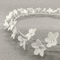 Bridal crown with white flowers