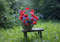 Poppies and cornflowers in a basket - printable poster