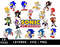 Sonic SVG, Sonic the Hedgehog SVG, Tails SVG, Knuckles SVG, Dr. Robotnik SVG, Sega character SVG, Sonic logo SVG, Video game character SVG, Sonic silhouette SVG