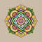 Mandala cross stitch pattern-2