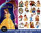 100 Beauty and the Beast SVG PNG, Belle Clipart, Princess Layered files Cricut, Belle Iron on Clipart sublimation, Instant download .jpg